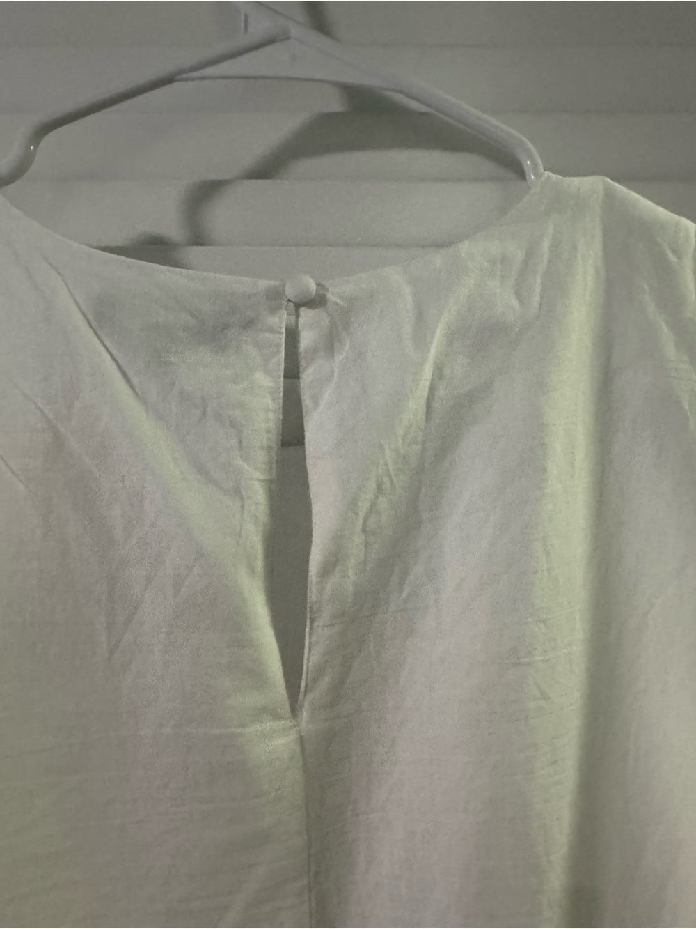 1. State White Eyelet Scalloped Hem Sleeveless Tank - Picture 3 of 5